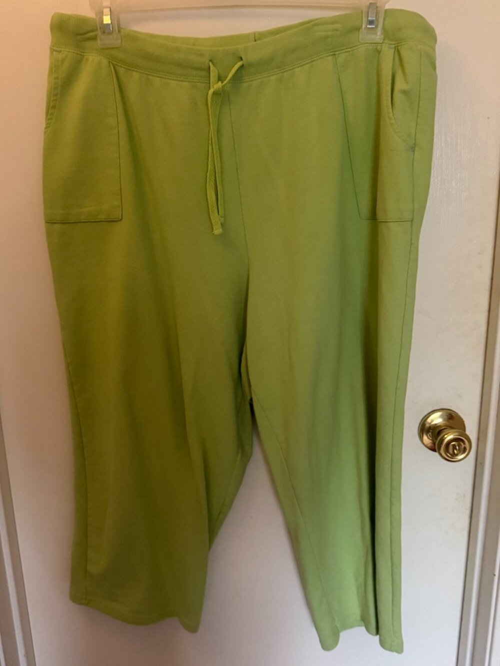Just My Size Lime Green Capris W 2X